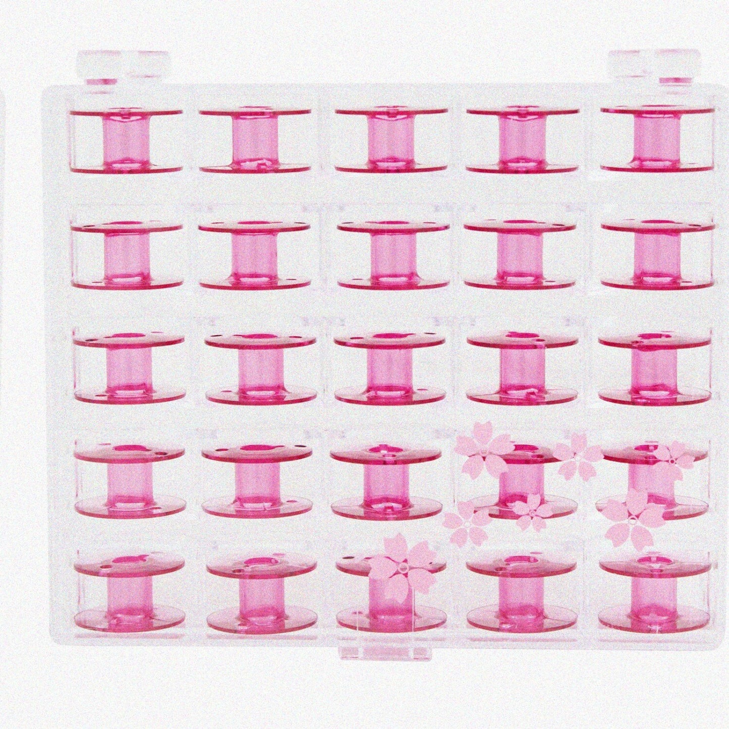 Cherry Blossom Pink Sewing Bobbins 25 Count