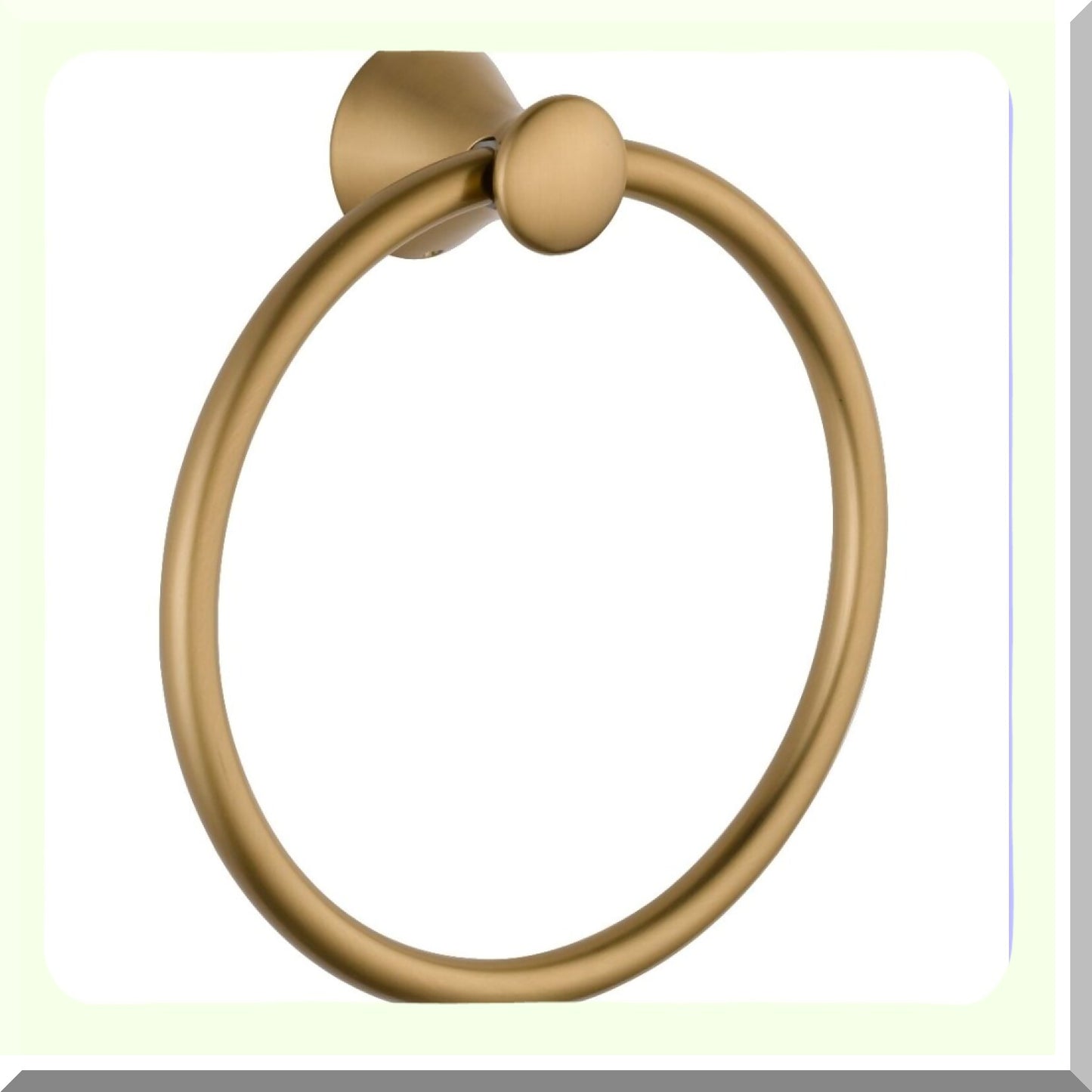 Lahara Wall Mounted Towel Ring Champagne Bronze