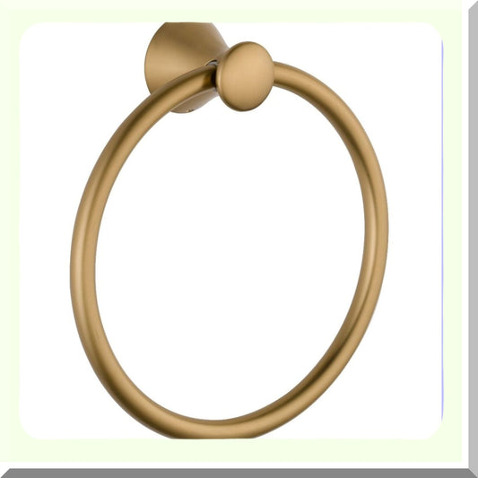Lahara Wall Mounted Towel Ring Champagne Bronze