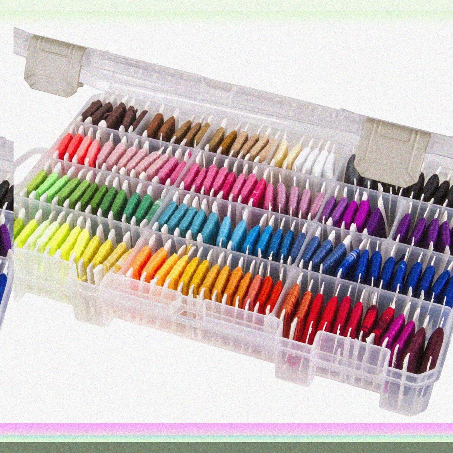 Floss Finder Box, Clear, 1 Plastic Storage Case