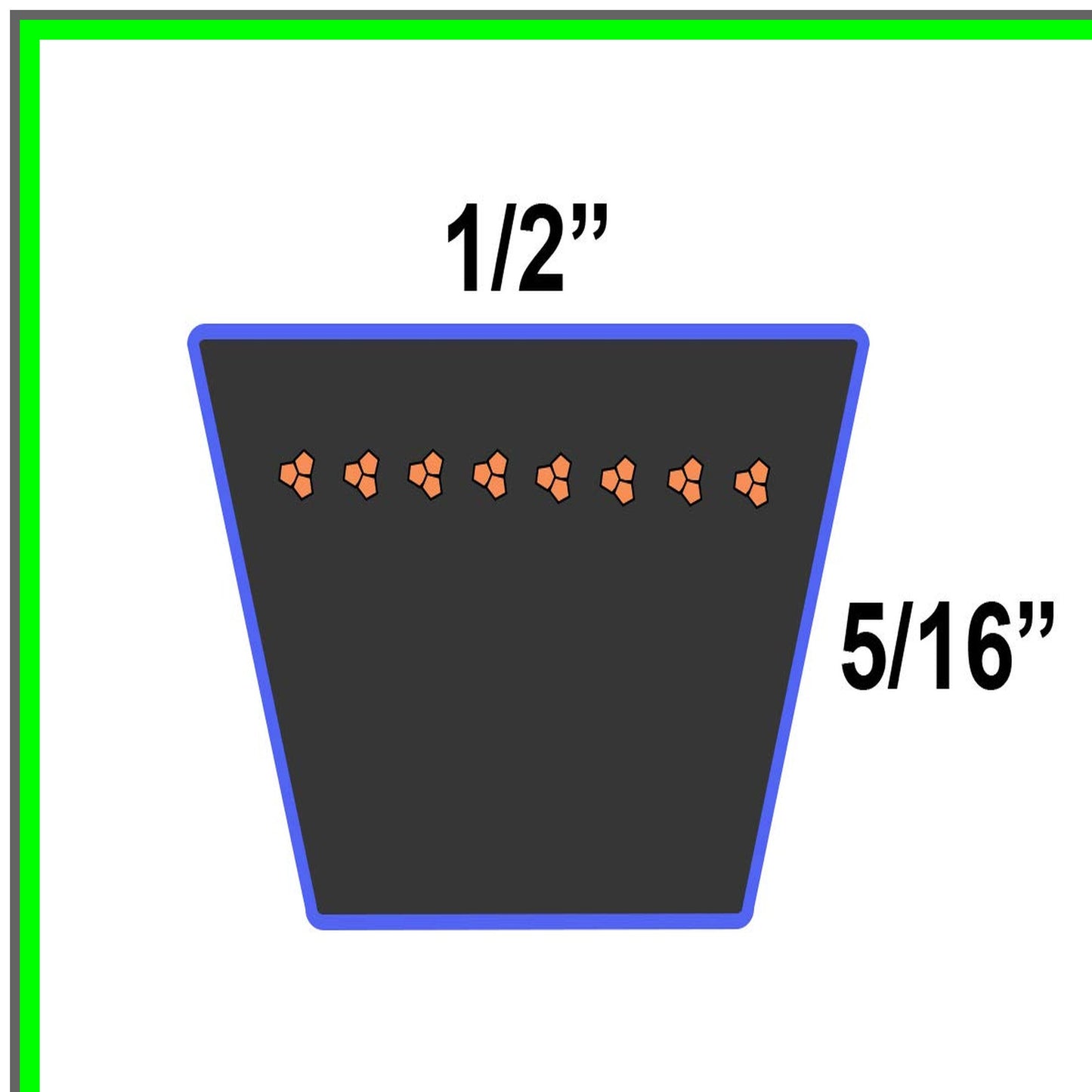 Durable Kevlar Replacement Belt 94" Length 0.5" Width for Heavy-Duty Use