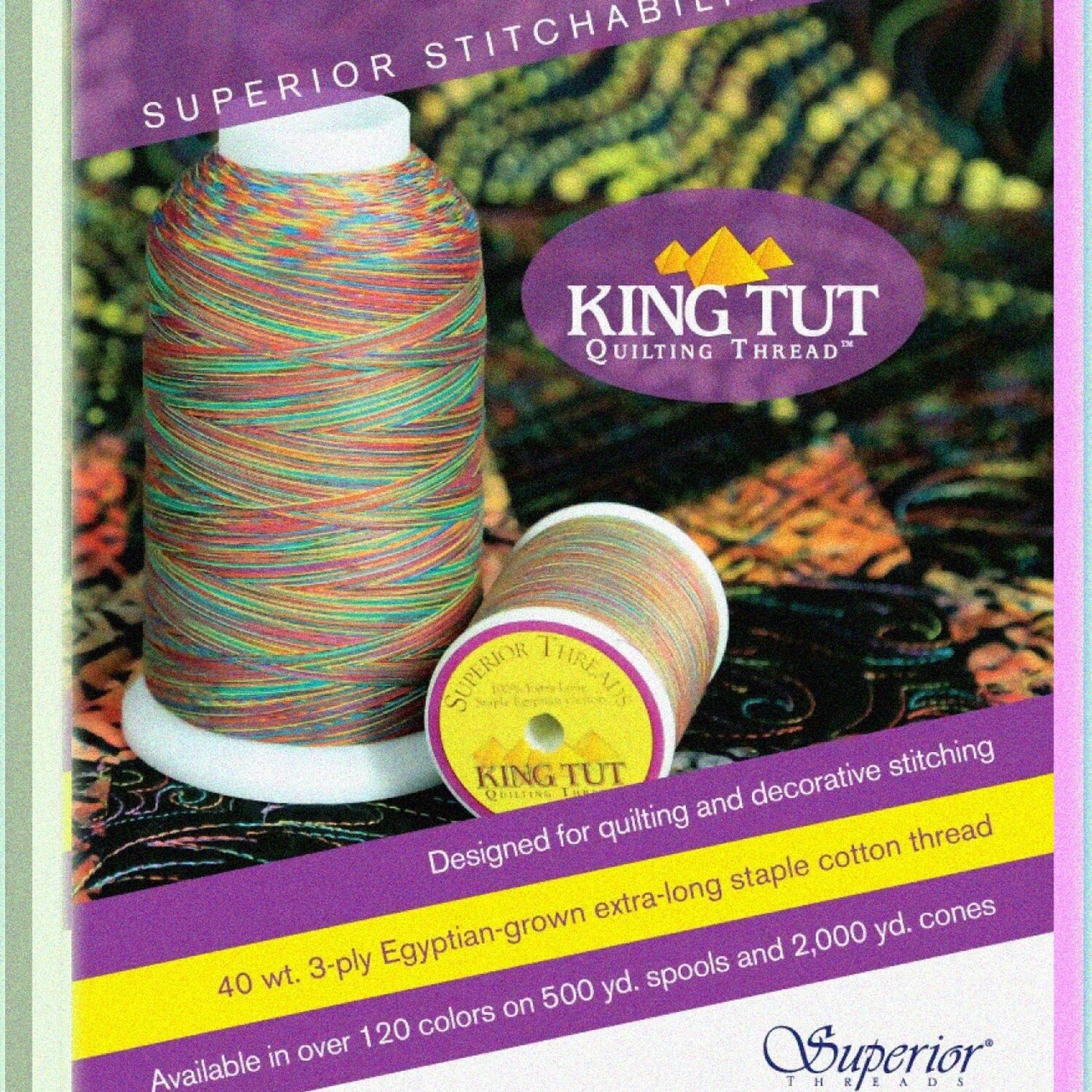 Cotton Candy Quilting Thread 2000 Yard Cone