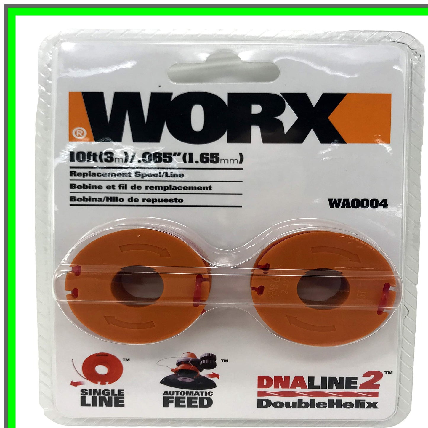 Trimmer Line Replacement Bundle - 3 Packs of 10ft Spools for Efficiency