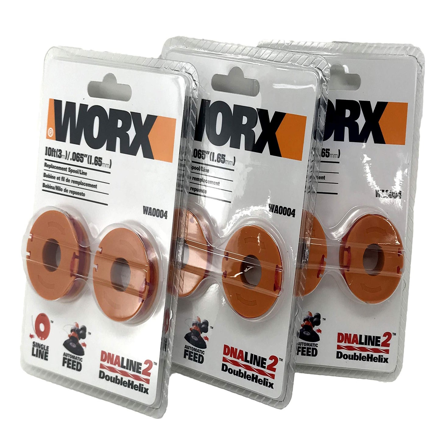 Trimmer Line Replacement Bundle - 3 Packs of 10ft Spools for Efficiency