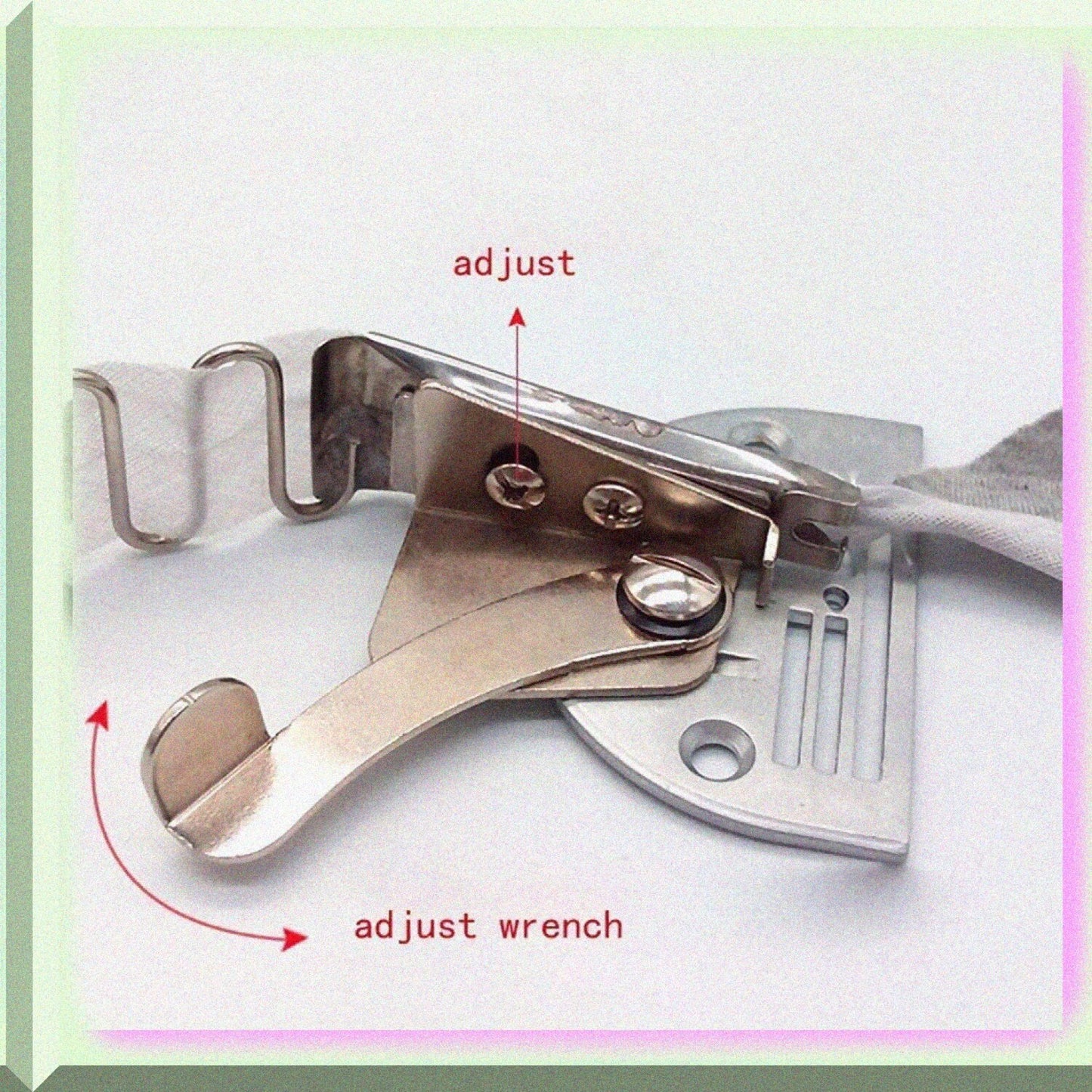 Overlock Folder A10 Hemmer Right Angle Bias Binder 45mm