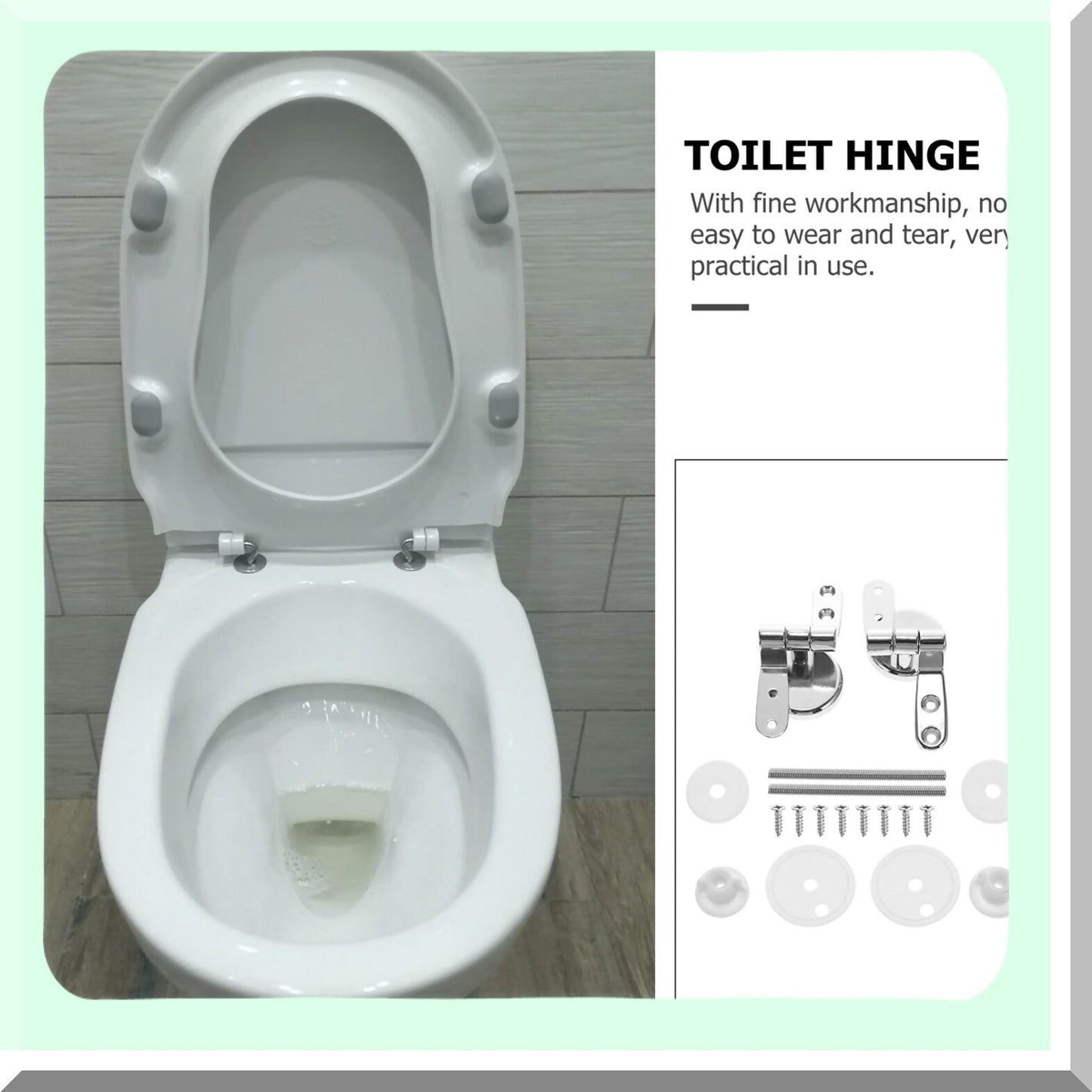 Set of Zinc Alloy Tet Seat and Lid Hinges