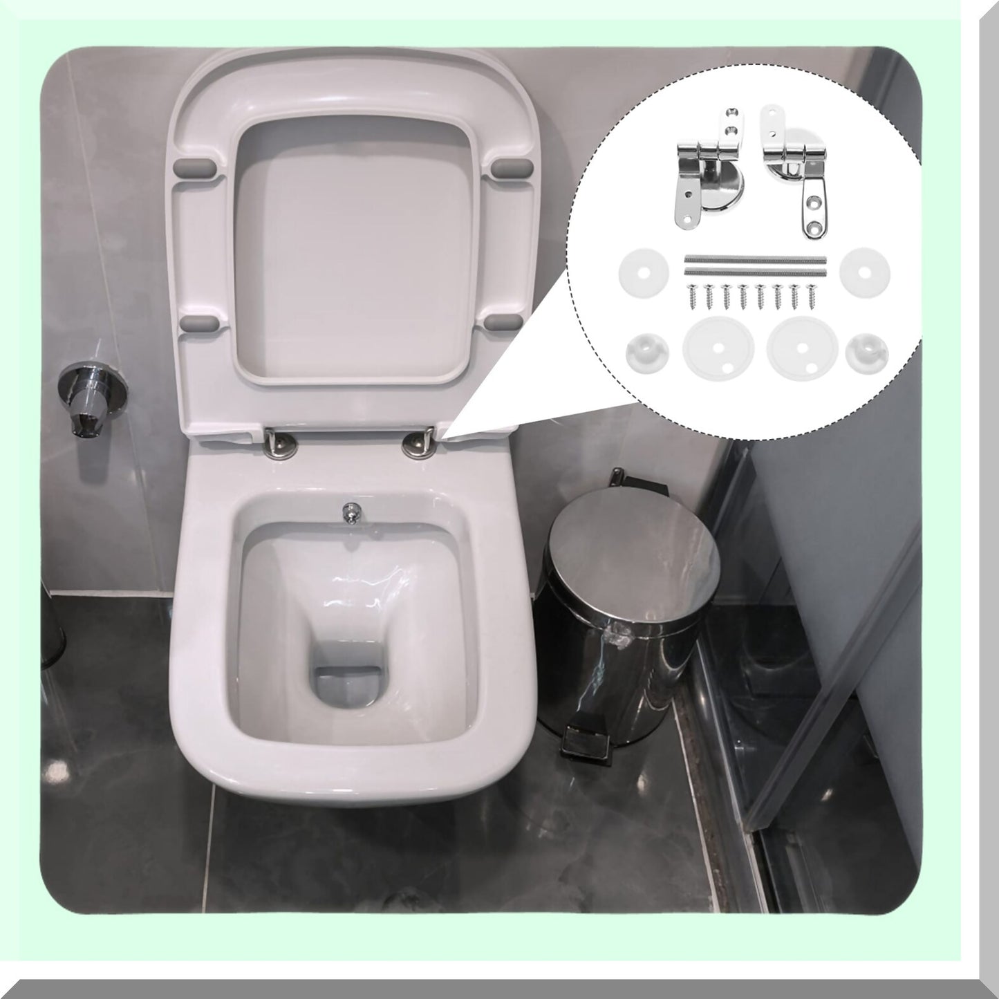 Set of Zinc Alloy Tet Seat and Lid Hinges