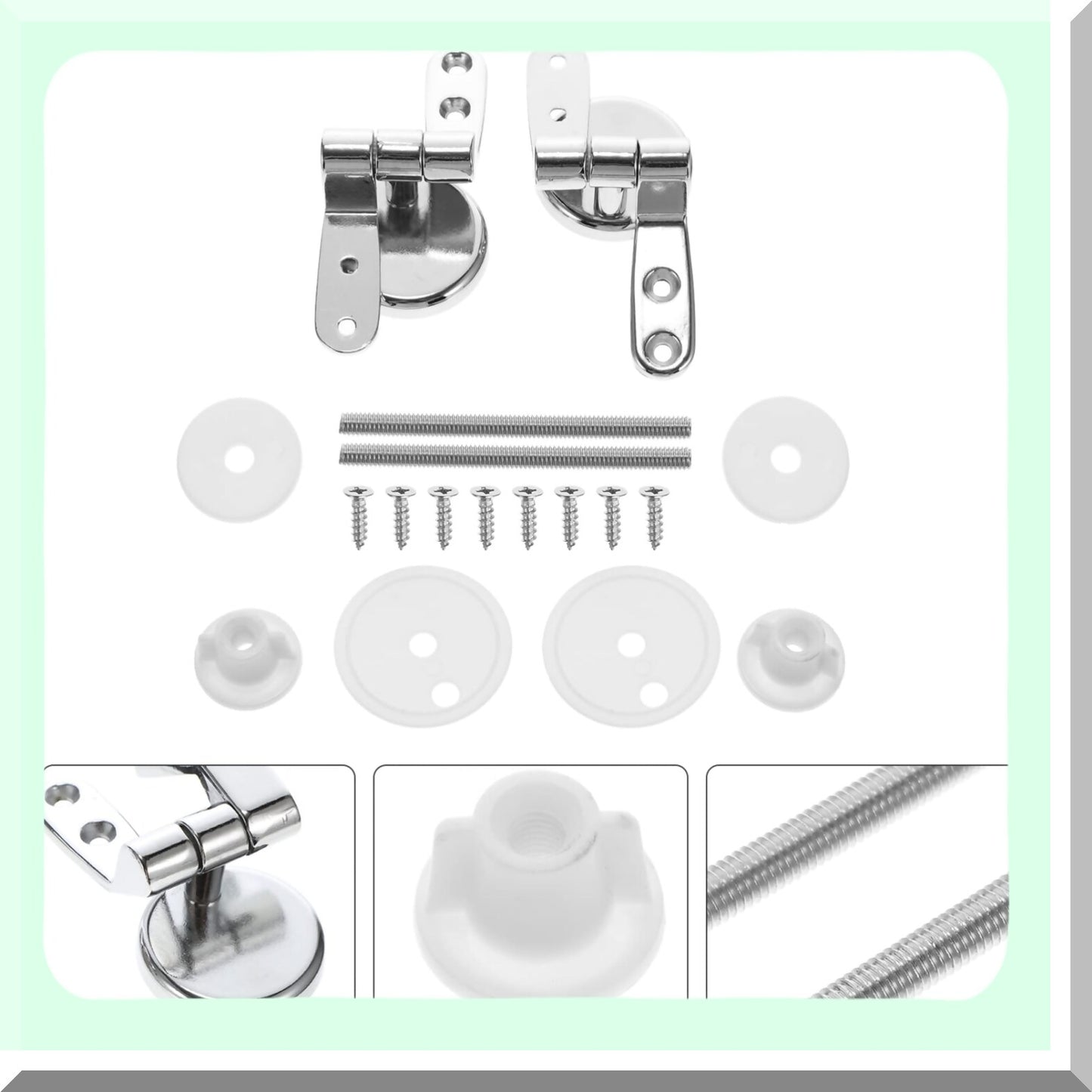 Set of Zinc Alloy Tet Seat and Lid Hinges