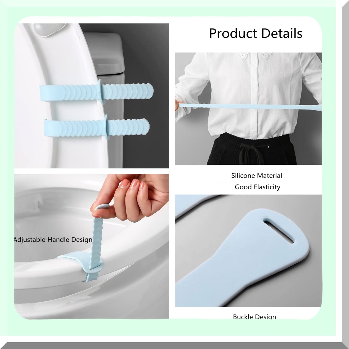 4 Pairs Tet Seat Cover with Handles Purple