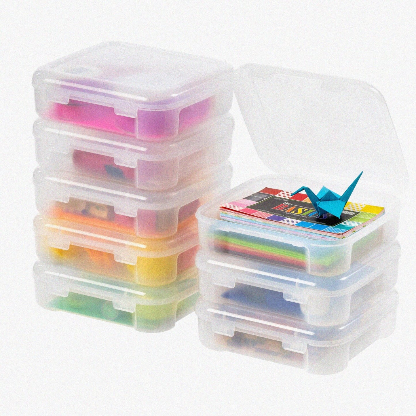 8 Pack Clear 6" x 6" Photo and Scrapbook Storage Cases
