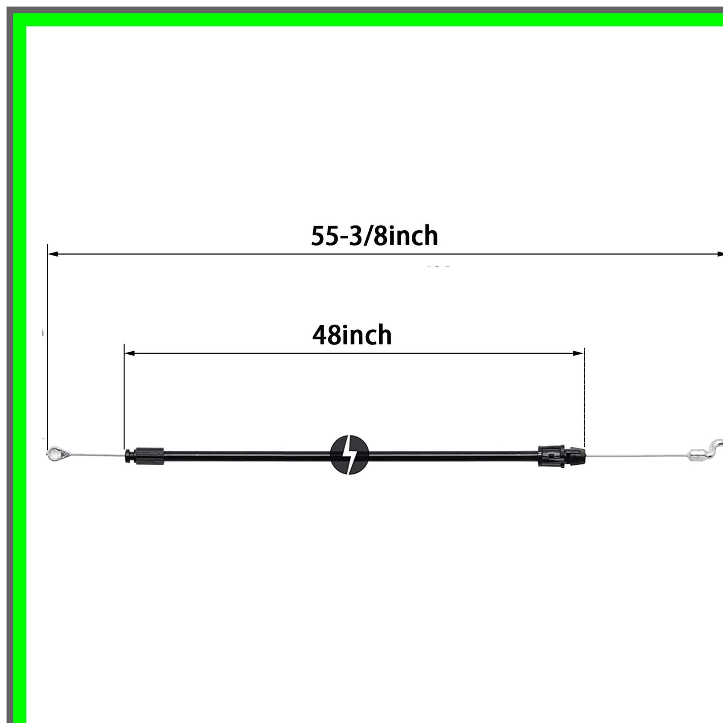 Lawn Mower Engine Control Cable Kit for 583451701 and Compatible Models