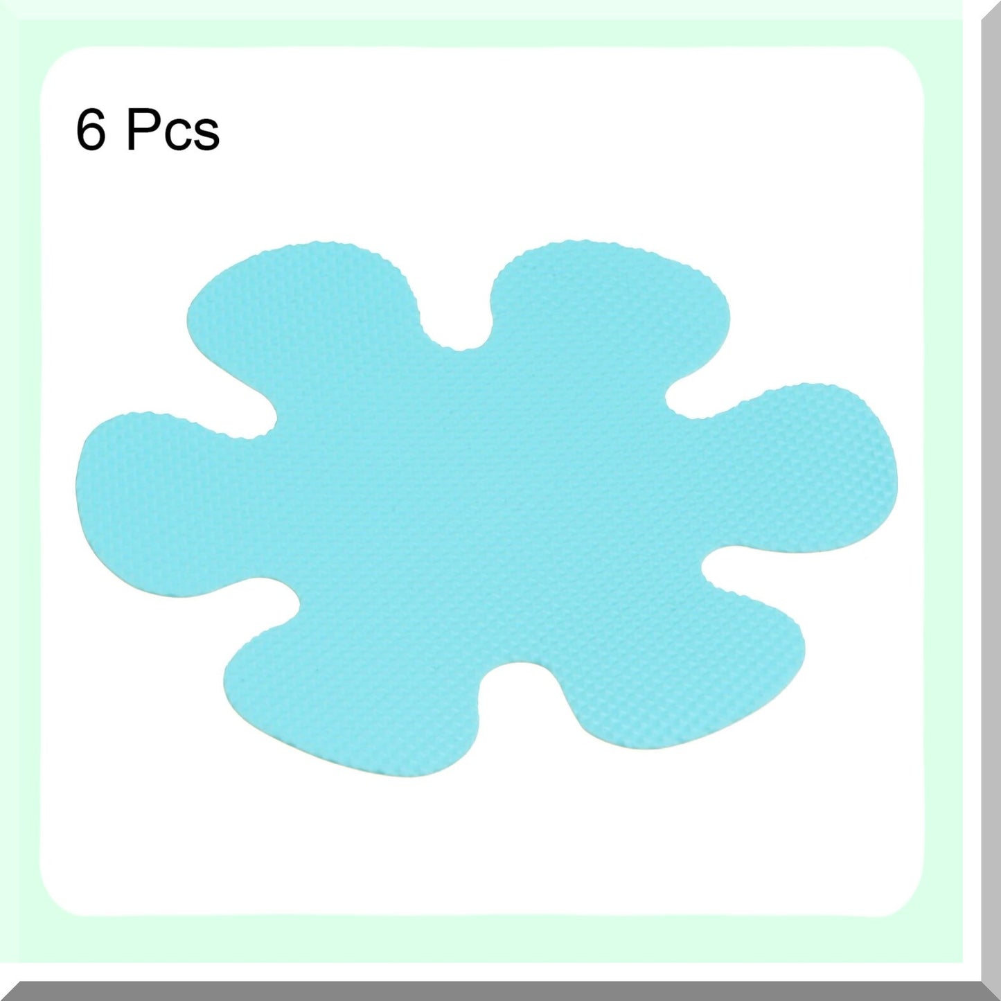 6pcs Blue Non-Slip Bathtub Stickers 3.94"