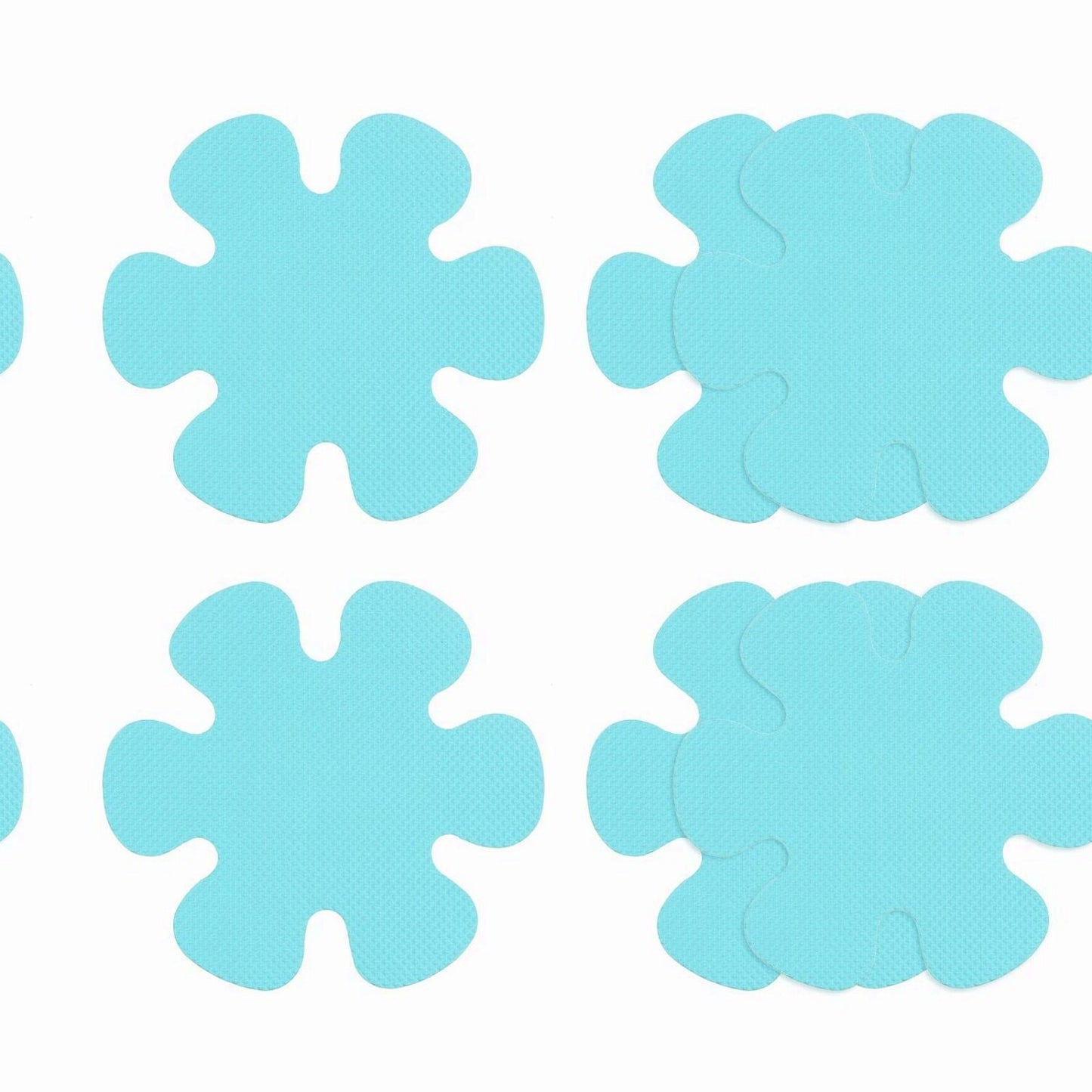 6pcs Blue Non-Slip Bathtub Stickers 3.94"