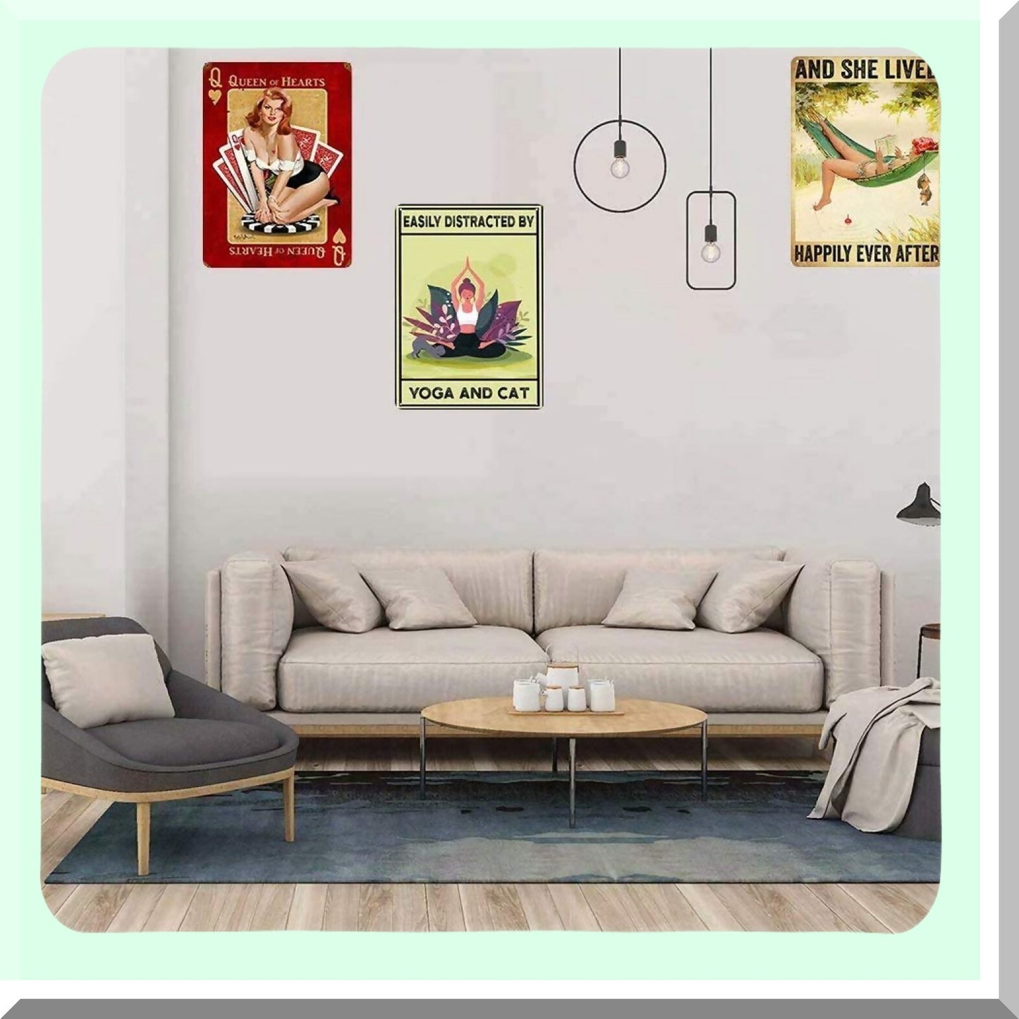 Vintage Metal Tin Sign White Tailed Deer Bathroom Decor 8x12 in