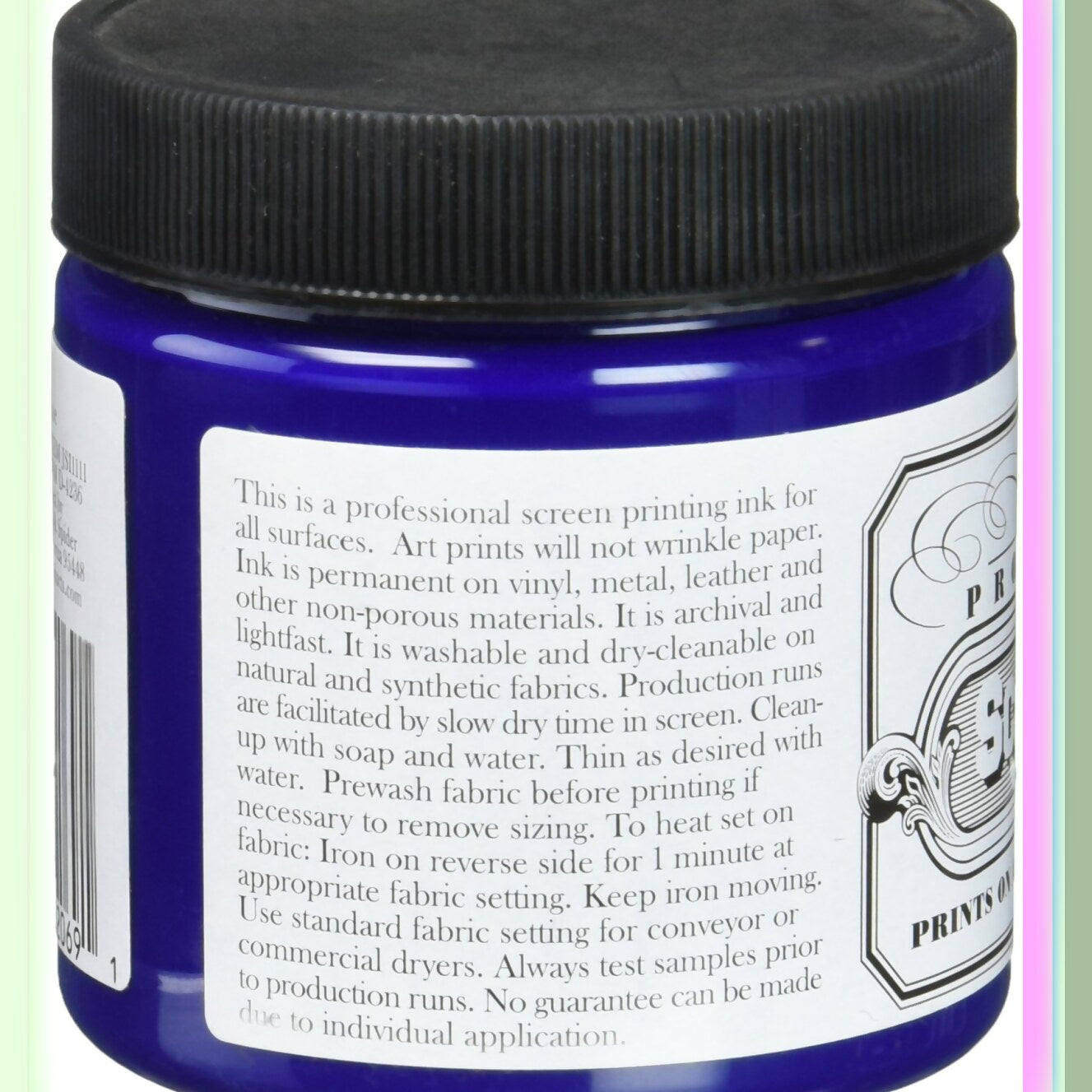 AquaPrint Pro Blue 4oz Water-Soluble Screen Ink