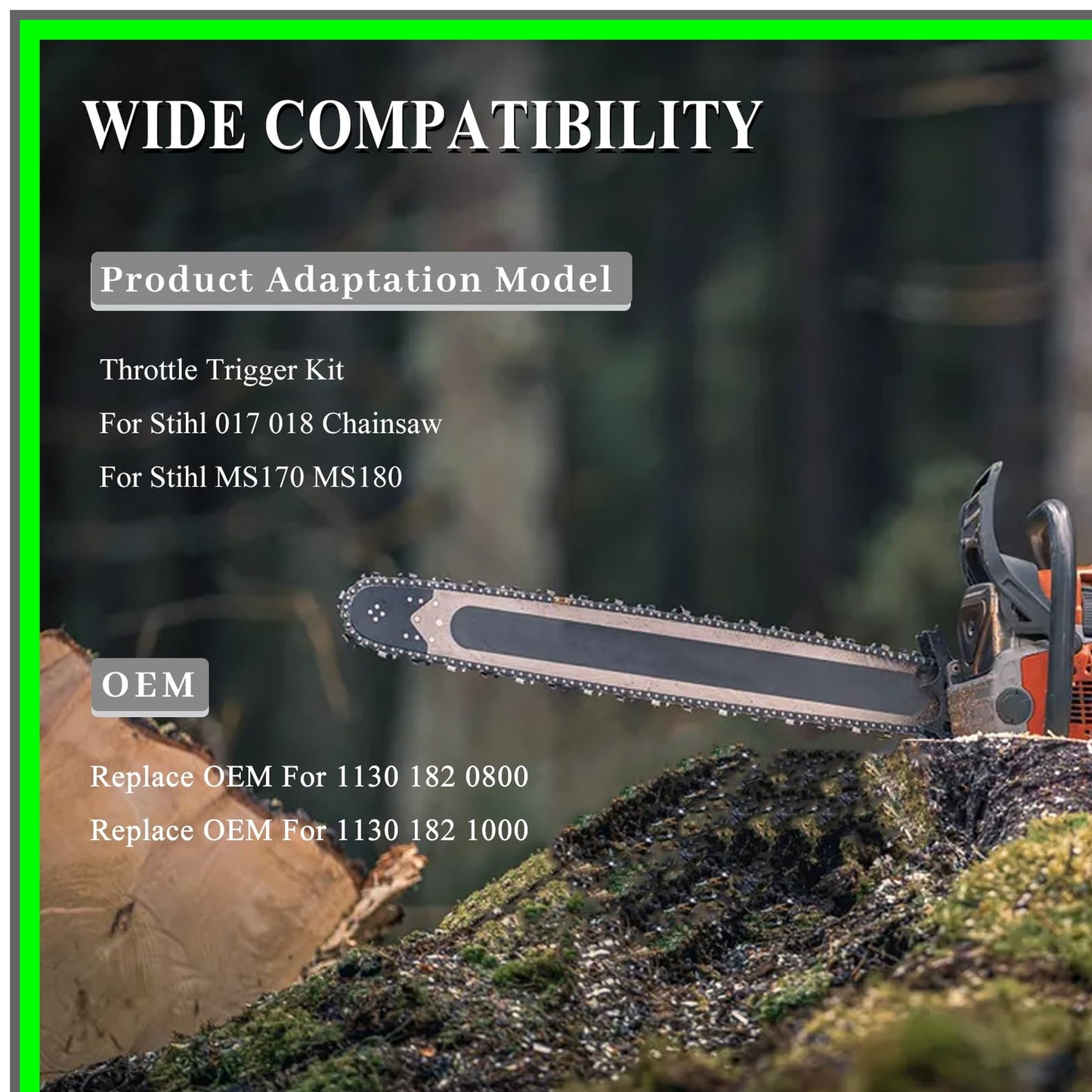 Throttle Trigger Rod Lever Spring Kit for Stihl 017 018 MS170 MS180 Chainsaw