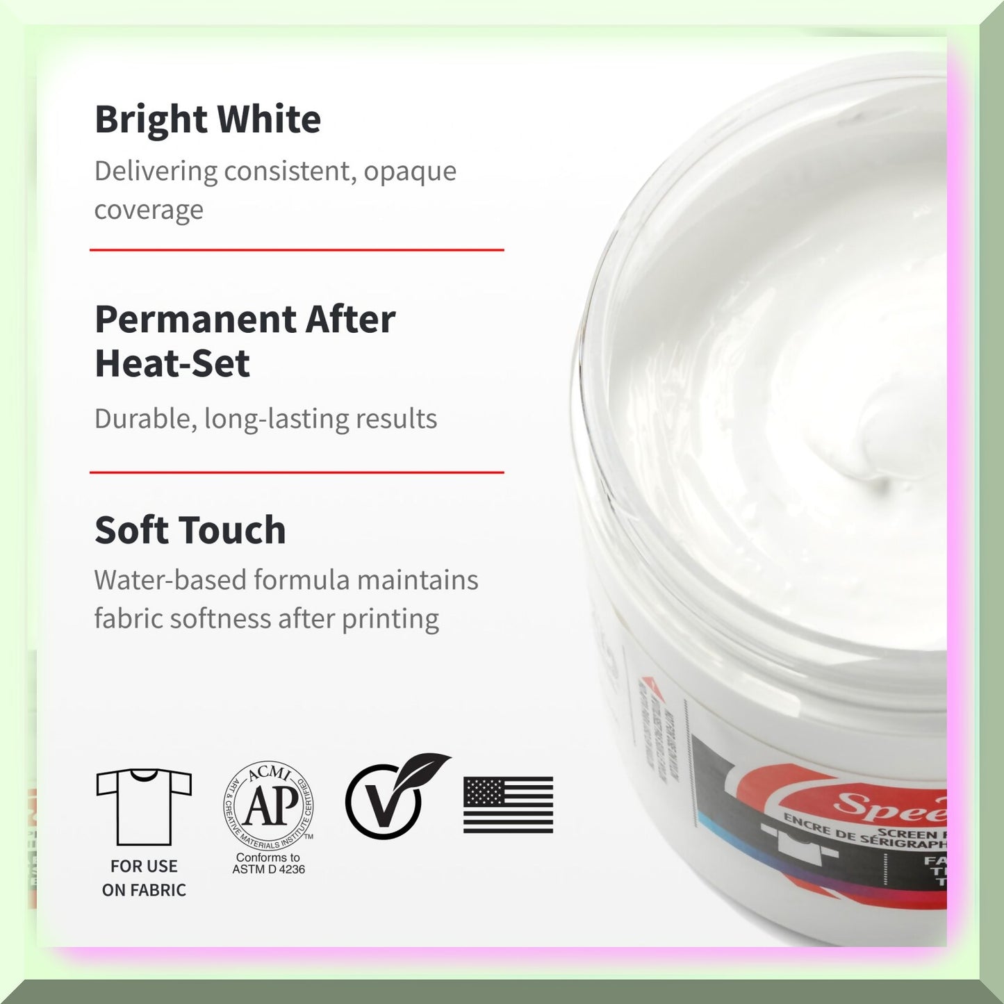8oz White Silkscreen Printing Ink