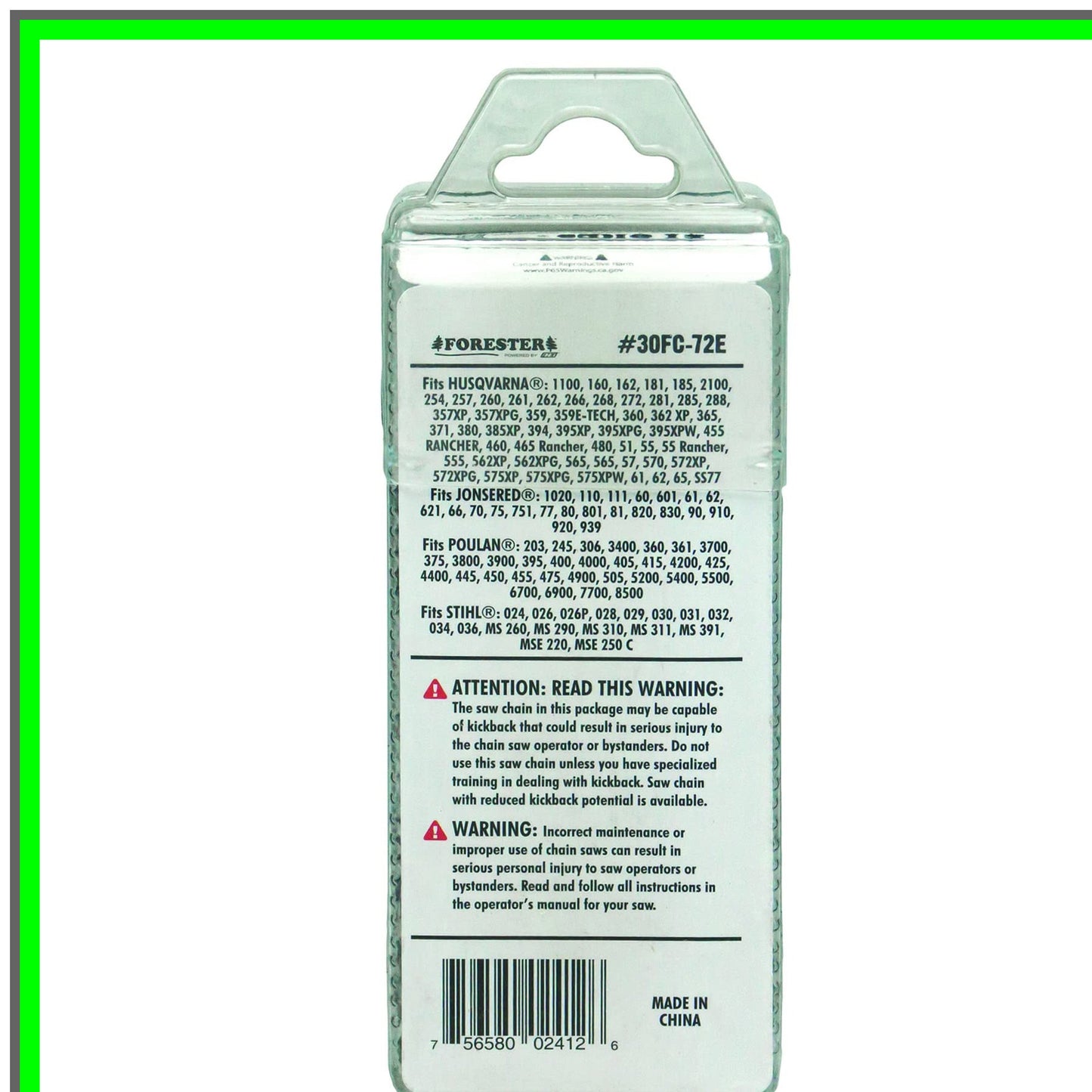 High-Performance Full-Chisel Chainsaw Chain Loop for 20-Inch Bars