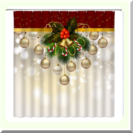 Holiday Pine Leaf Shower Curtain 70x70 inches