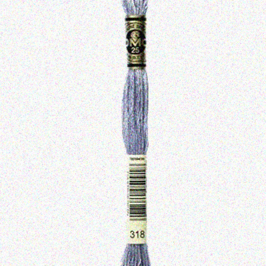 Silver Cotton Embroidery Thread 318 Meters