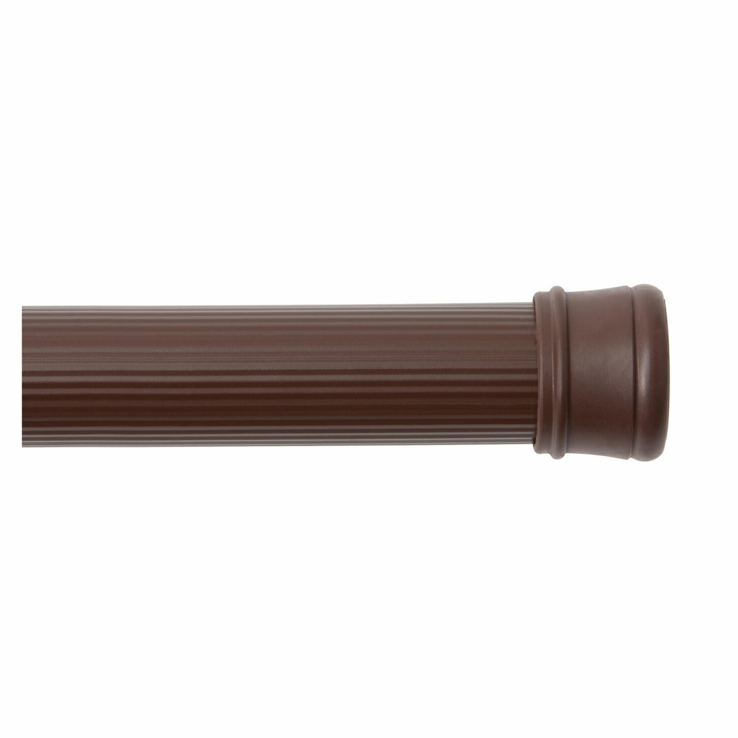 Adjustable Brown Steel Shower Curtain Rod 42-72"