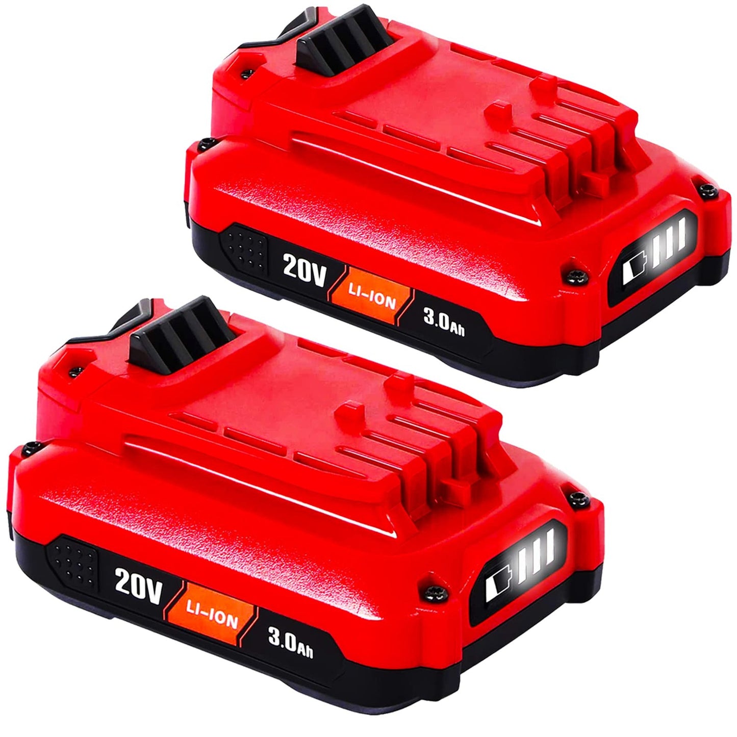 20V 3.0Ah Lithium Ion Replacement Battery for Cordless Power Tools 2 Pack