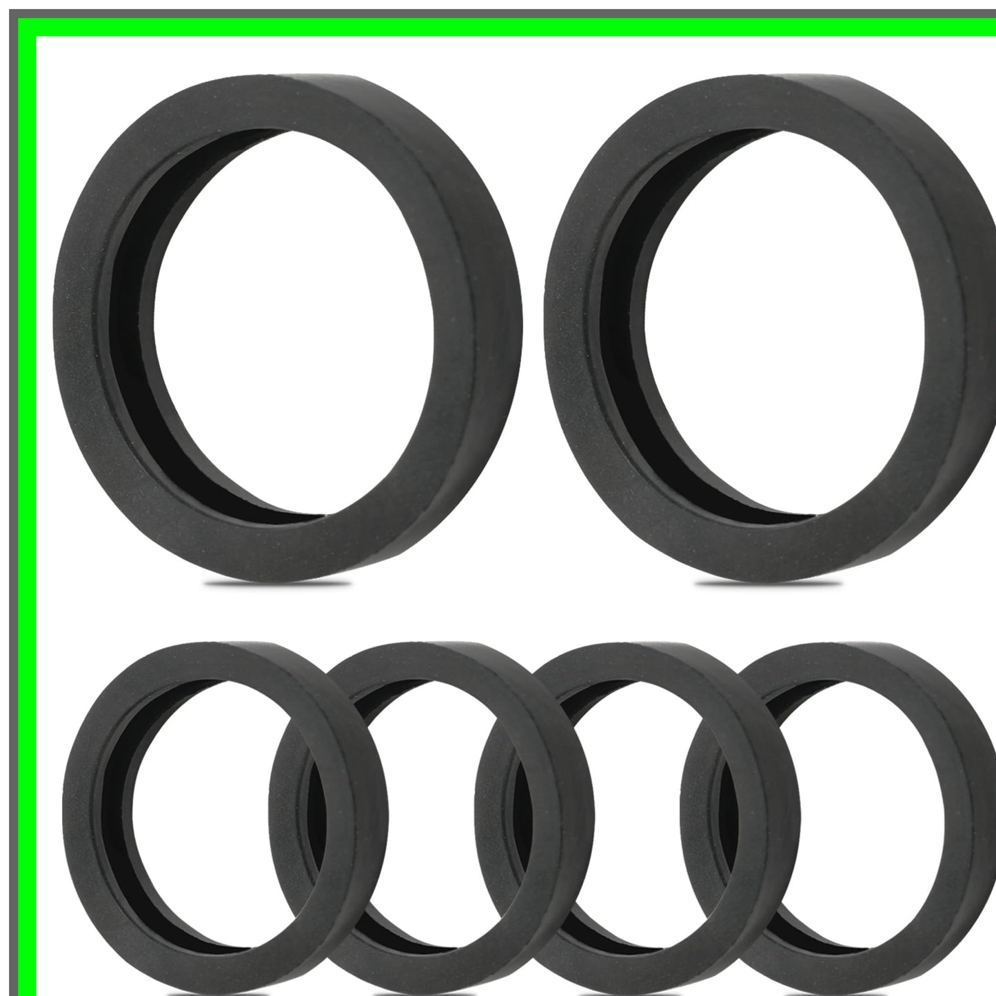 Universal Gas Can Spout Gasket Seals - Durable Rubber Replacement Rings