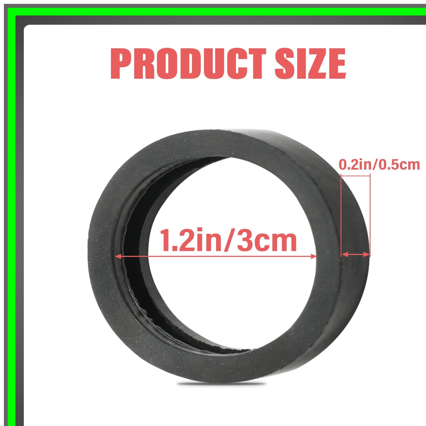 Universal Gas Can Spout Gasket Seals - Durable Rubber Replacement Rings