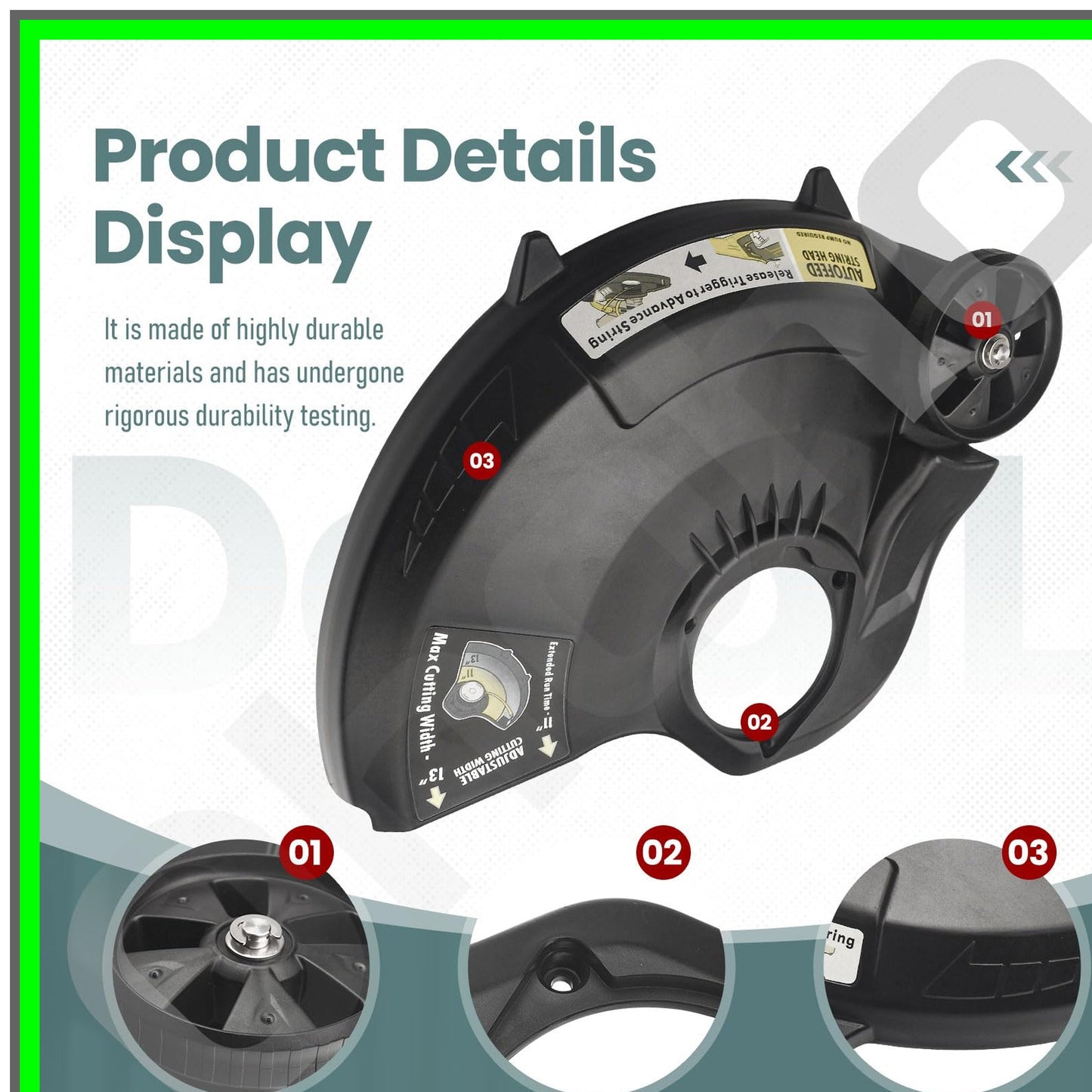 Gr Deflector Assembly for Ryobi Trimmers RY24021 RY40021 P2080