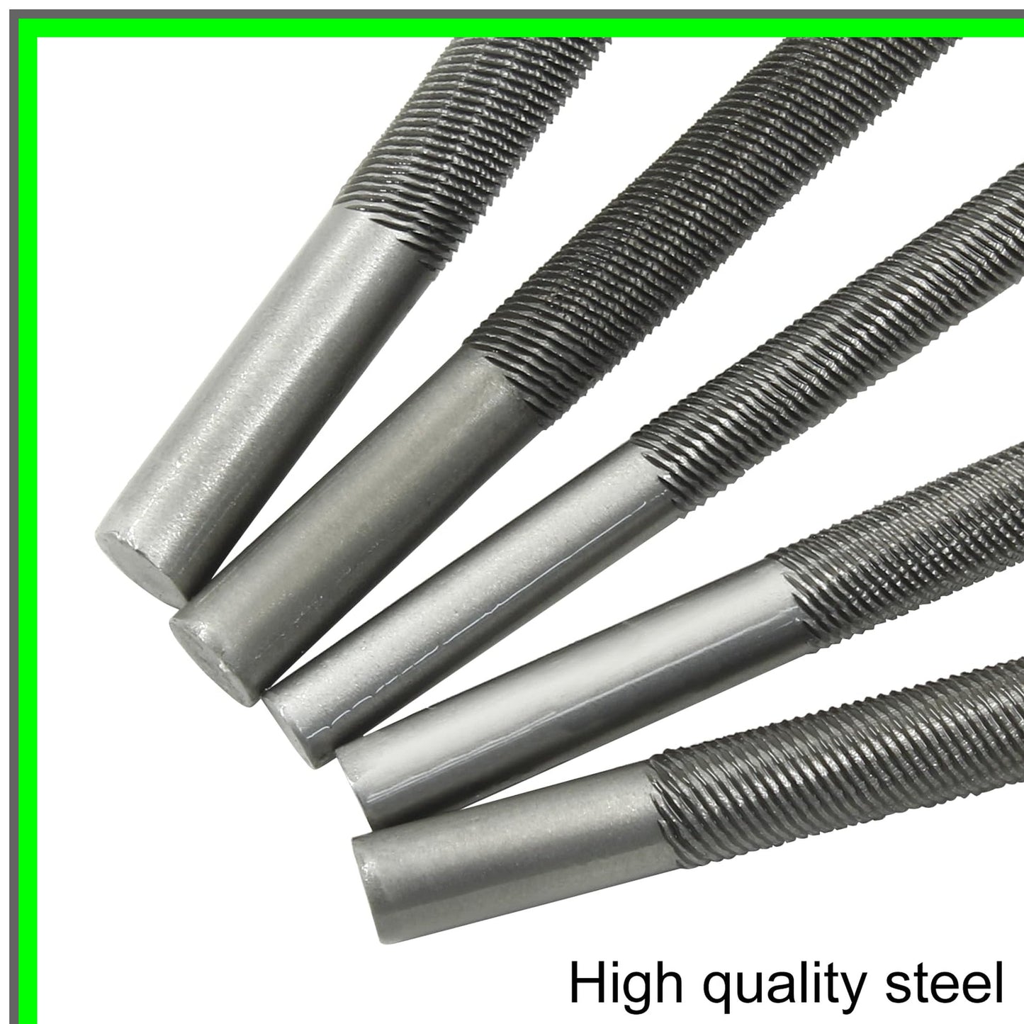 Versatile Chainsaw Chain Sharpening File Set - 5 Precision Sizes for Optimal Performance