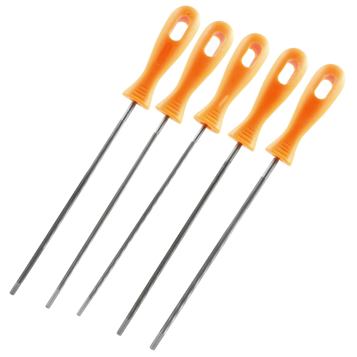 Versatile Chainsaw Chain Sharpening File Set - 5 Precision Sizes for Optimal Performance