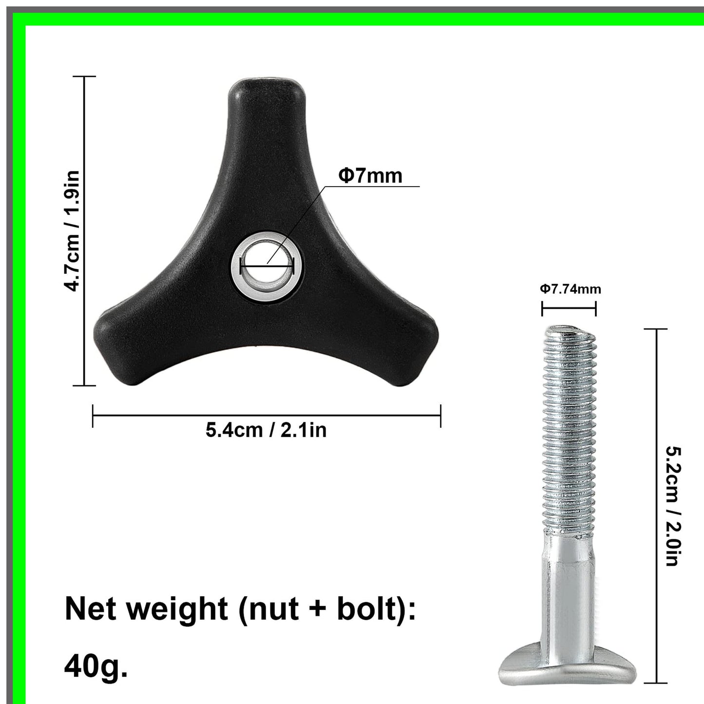Lawn Mower Handle Knob Replacement Set for Honda and Other Models
