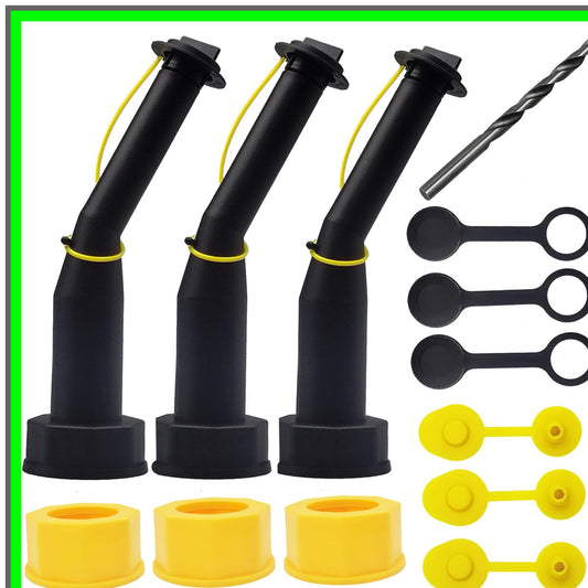 Universal Gas Can Spout Replacement Kit with Leakproof Nozzles and Filters