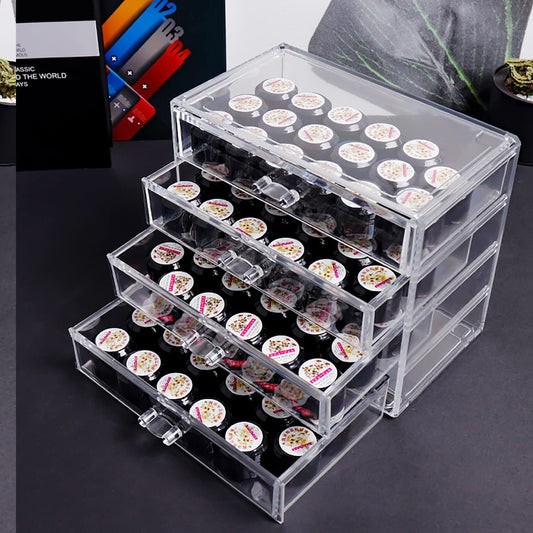 4 Tier Acrylic Nail Organizer and Storage Box