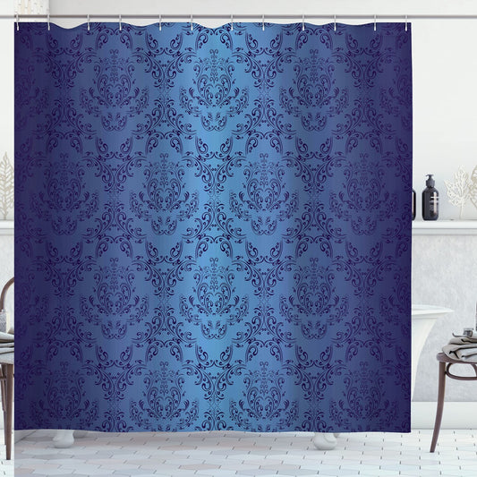 Navy Blue Shower Curtain 69x75 inches