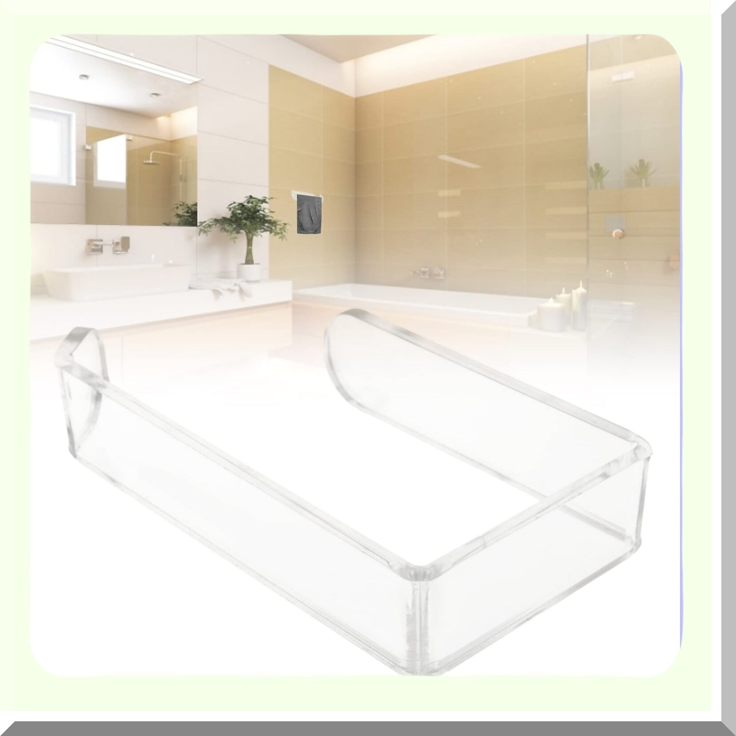 Acrylic Wall Mounted Tissue Paper Holder