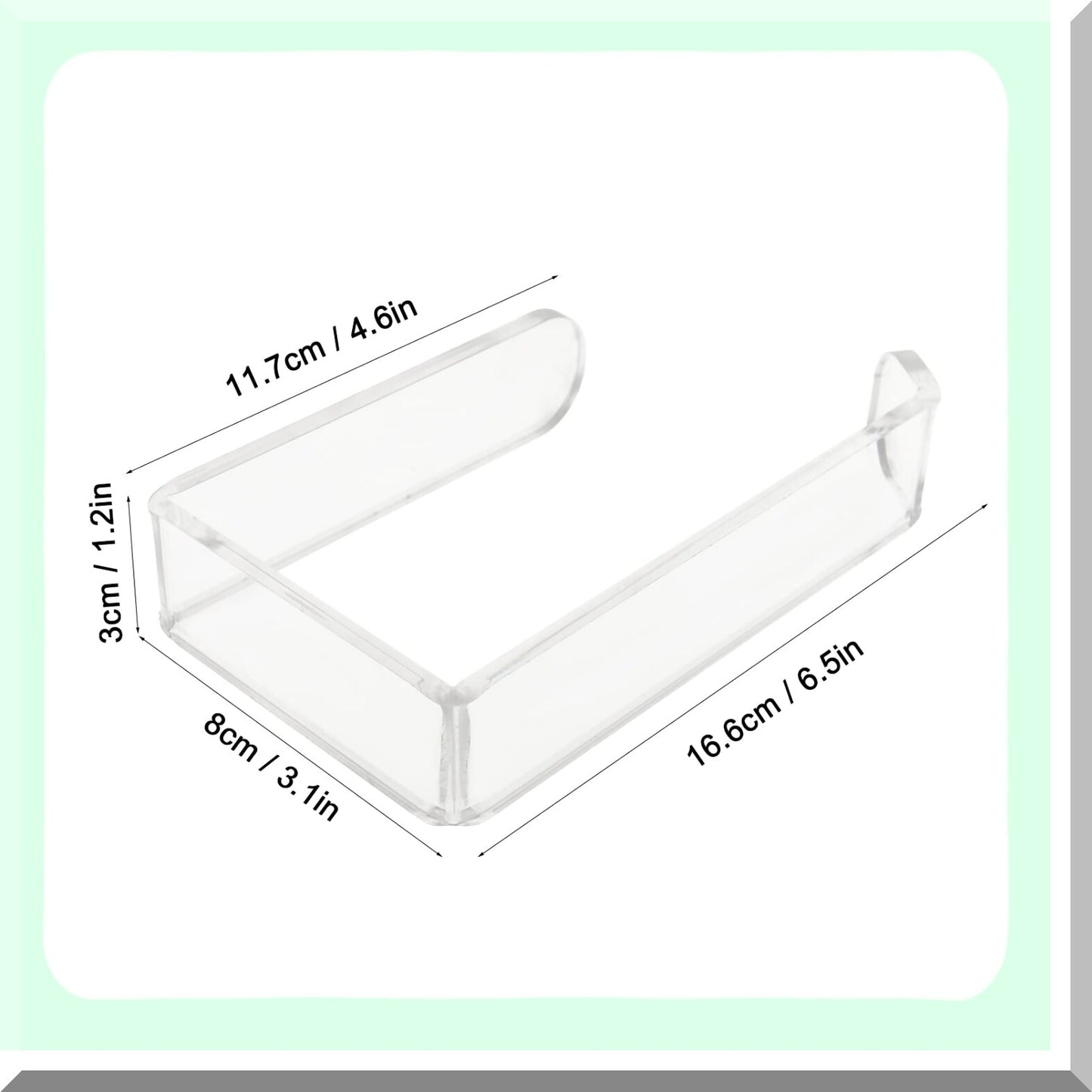 Acrylic Wall Mounted Tissue Paper Holder