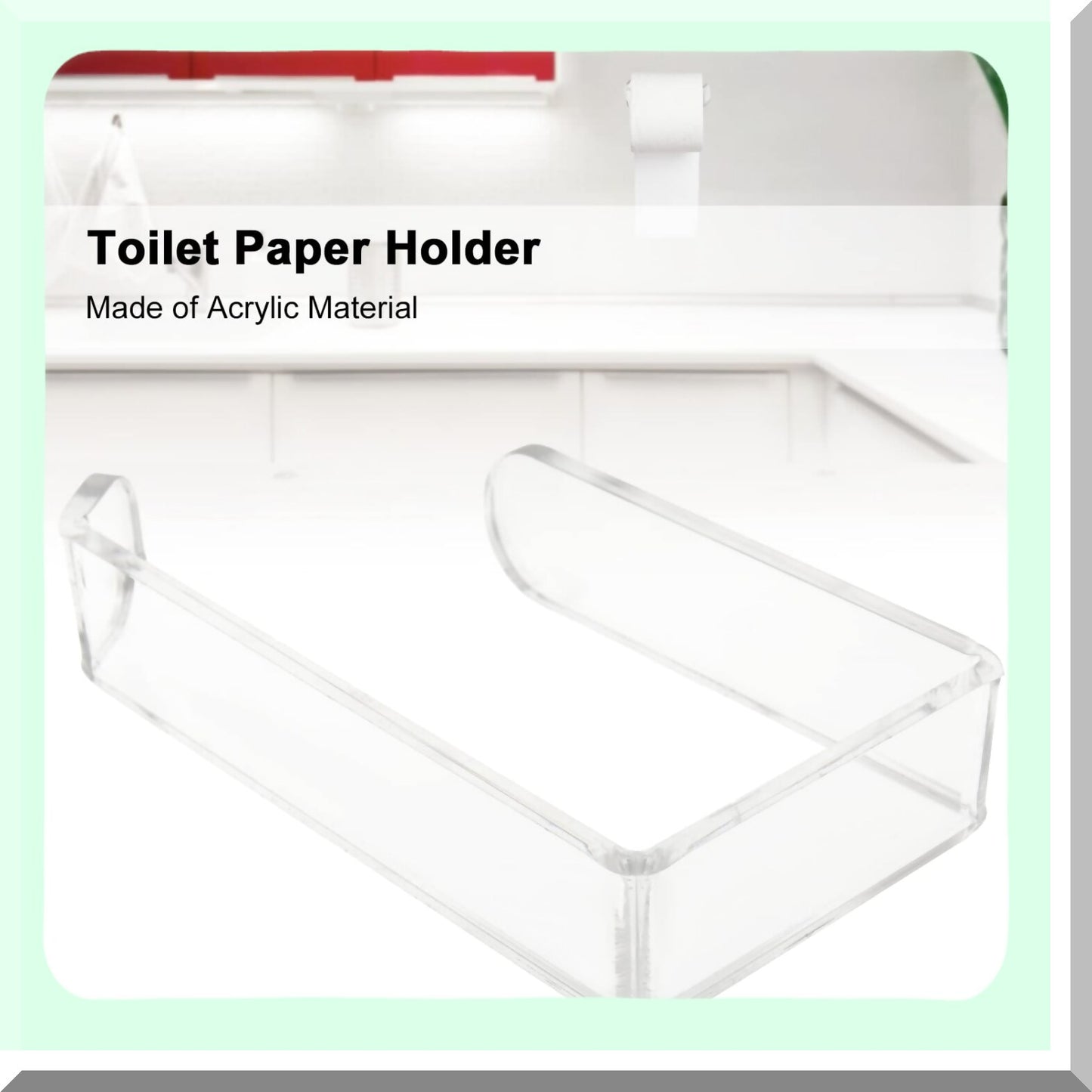 Acrylic Wall Mounted Tissue Paper Holder