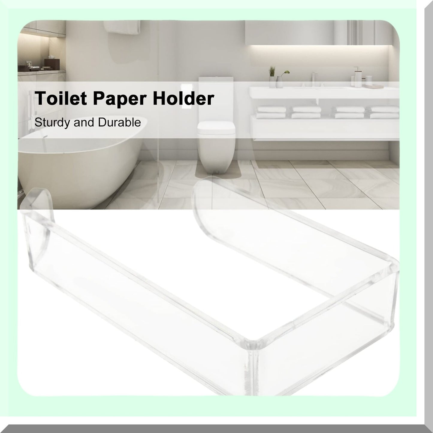 Acrylic Wall Mounted Tissue Paper Holder