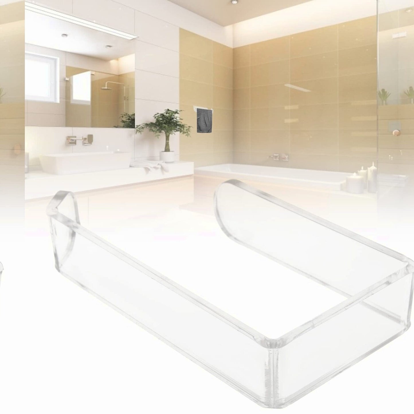 Acrylic Wall Mounted Tissue Paper Holder