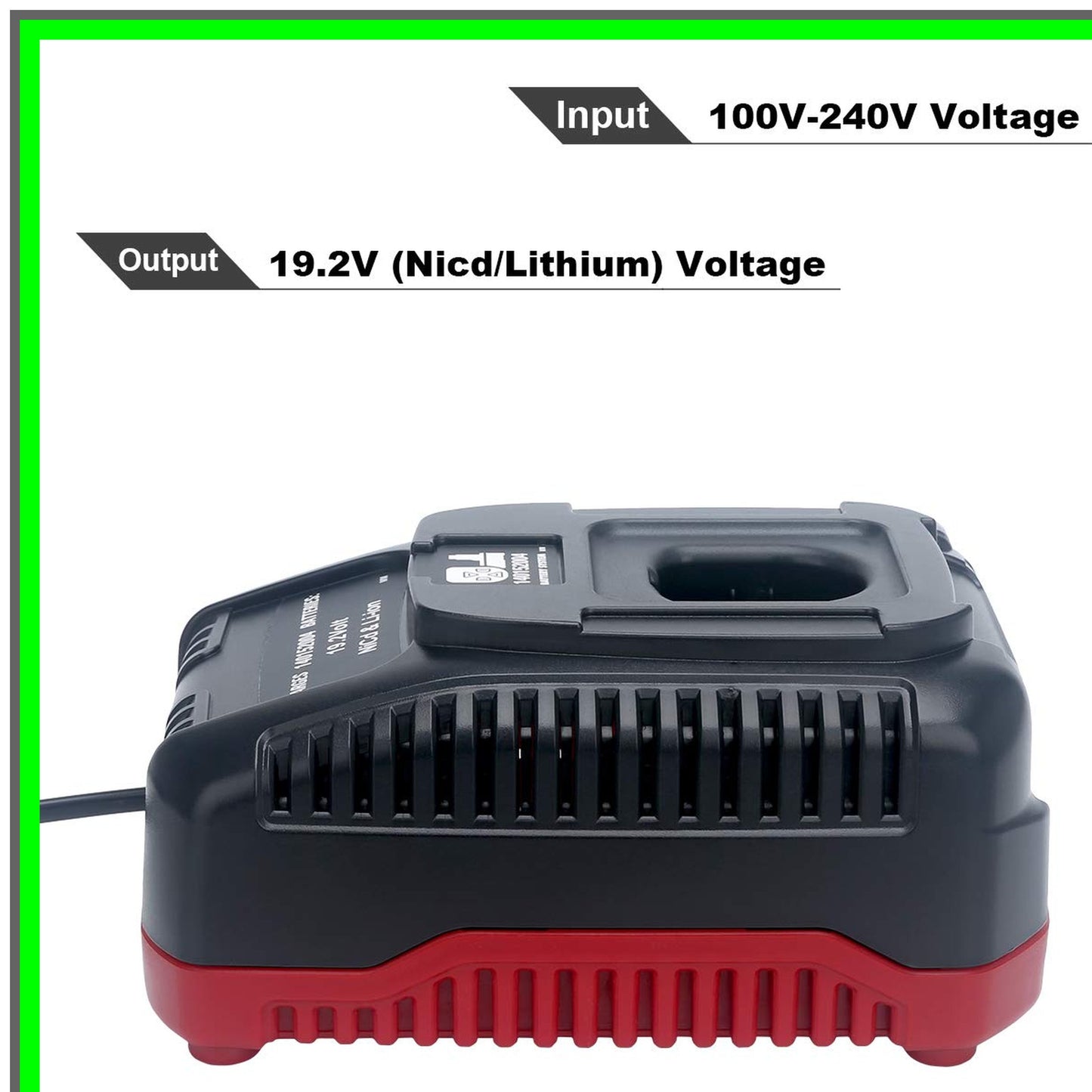 19.2V C3 Battery Charger for XCP Lithium NiCd Compatibility