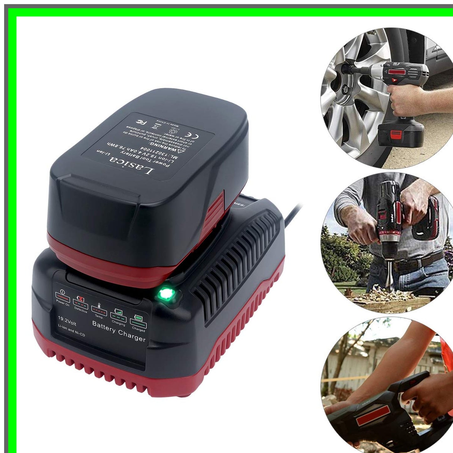 19.2V C3 Battery Charger for XCP Lithium NiCd Compatibility