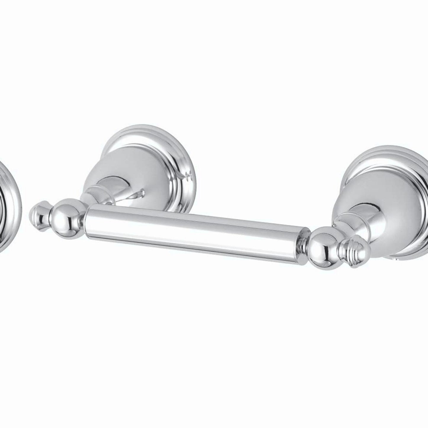 English Vintage Tet Paper Holder 8.5-Inch Polished Chrome