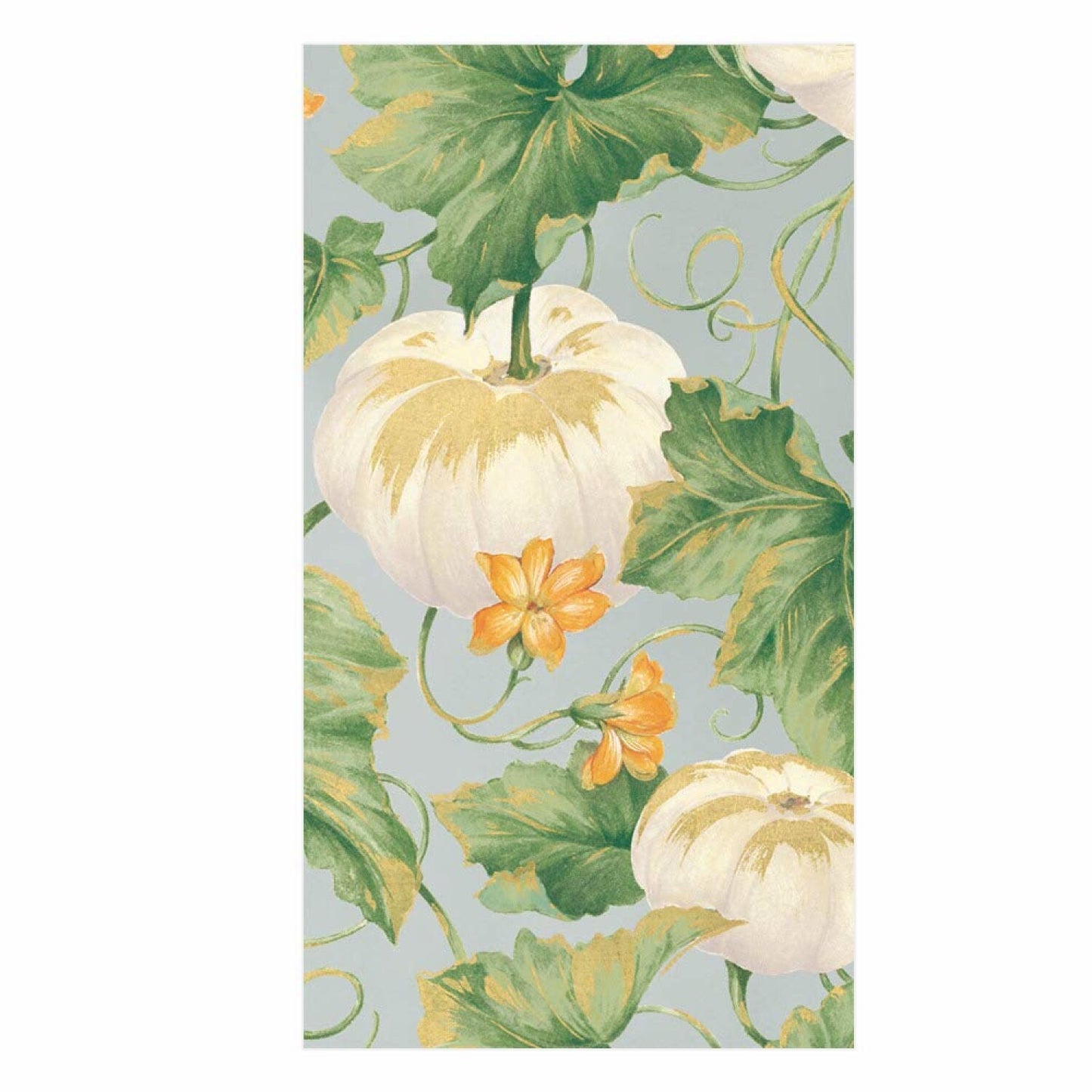 White Pumpkin Decor Paper Hand Towels, 15 Pack