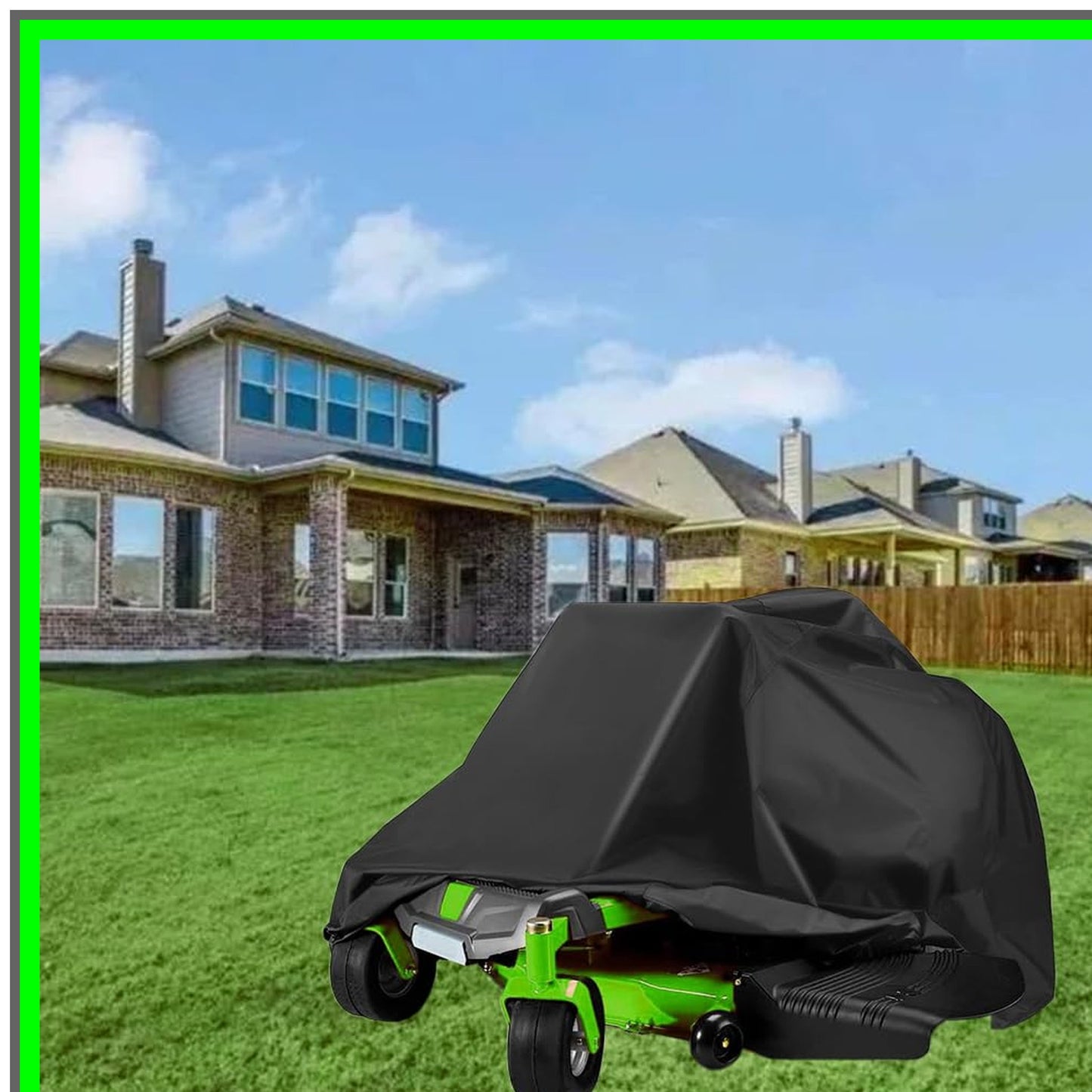 Universal Waterproof Cover for Outdoor Zero-Turn Mowers Up to 60 Inches