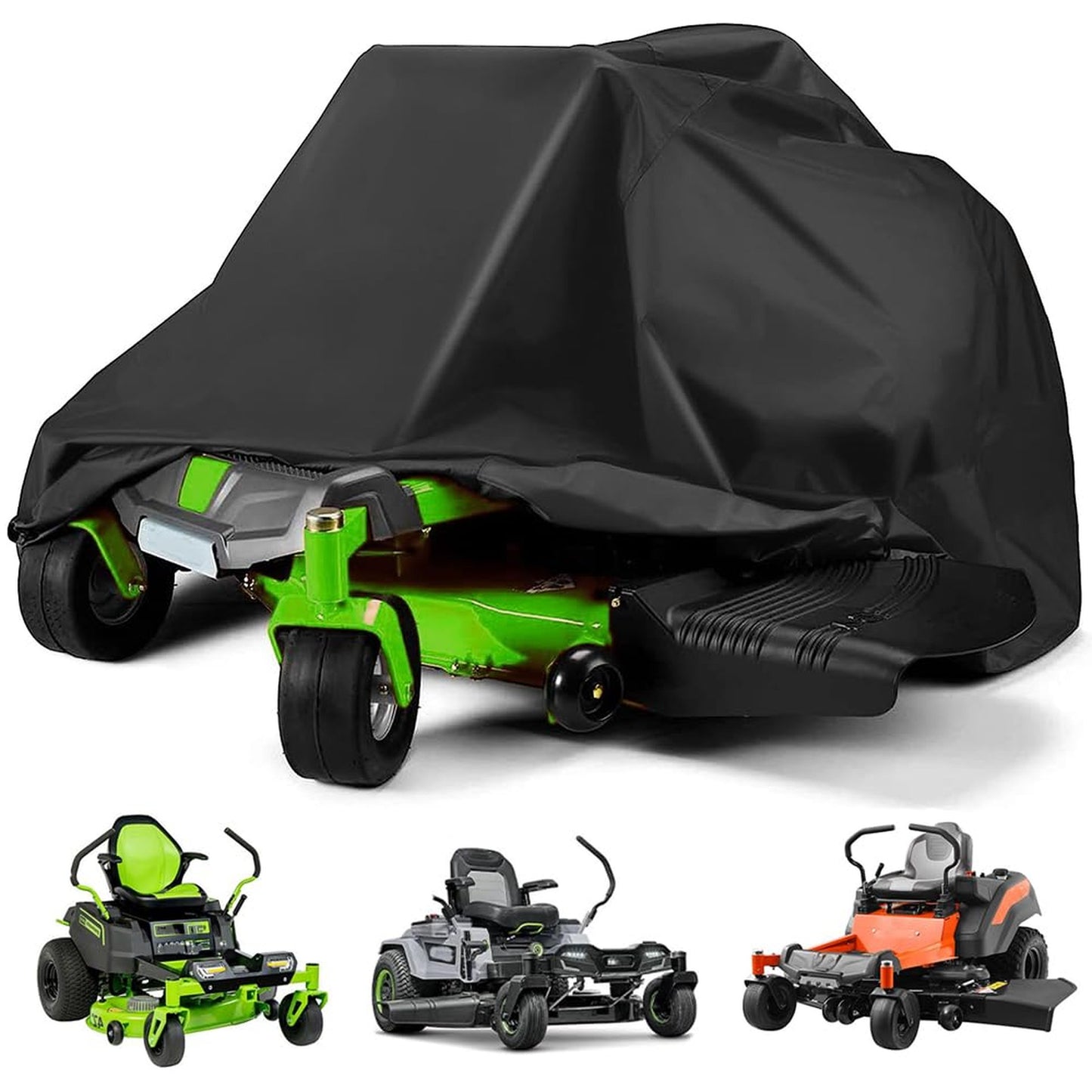 Universal Waterproof Cover for Outdoor Zero-Turn Mowers Up to 60 Inches