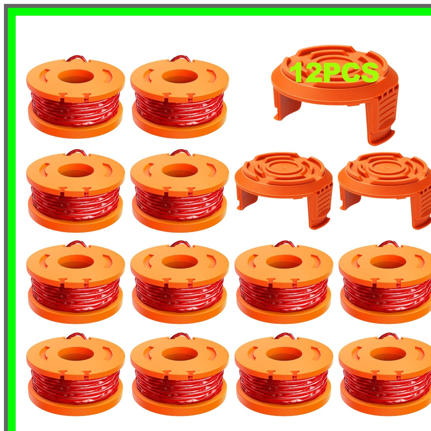 Worx Trimmer Line Refills 15 Pack 0.065 Inch Replacement Spool Line