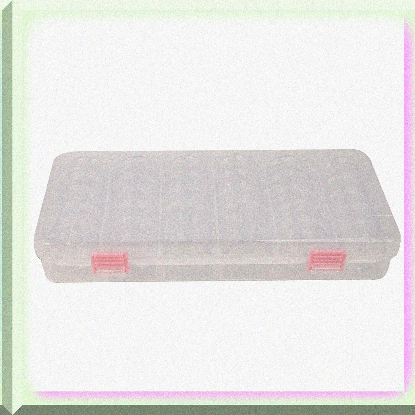 Plastic Bead Storage Case with 28 Jars and 6 Lids