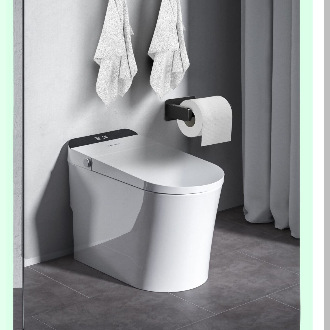 RV Camper Self Adhesive Toilet Paper Holder with 2 Hooks