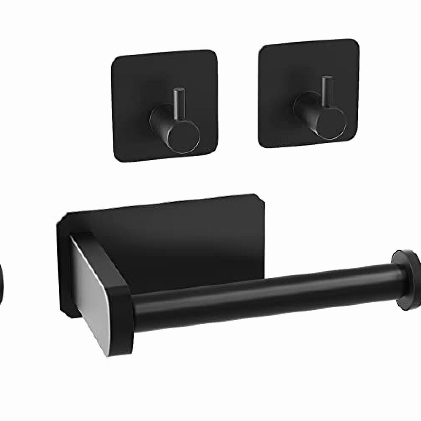 RV Camper Self Adhesive Toilet Paper Holder with 2 Hooks